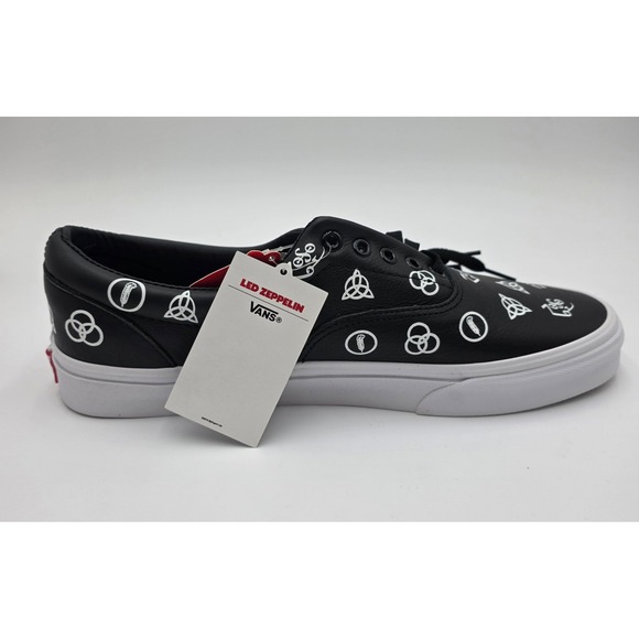Vans Era Led Zeppelin 50th Anniversary Black Leather Sneakers Men's 11 RARE - Picture 5 of 14